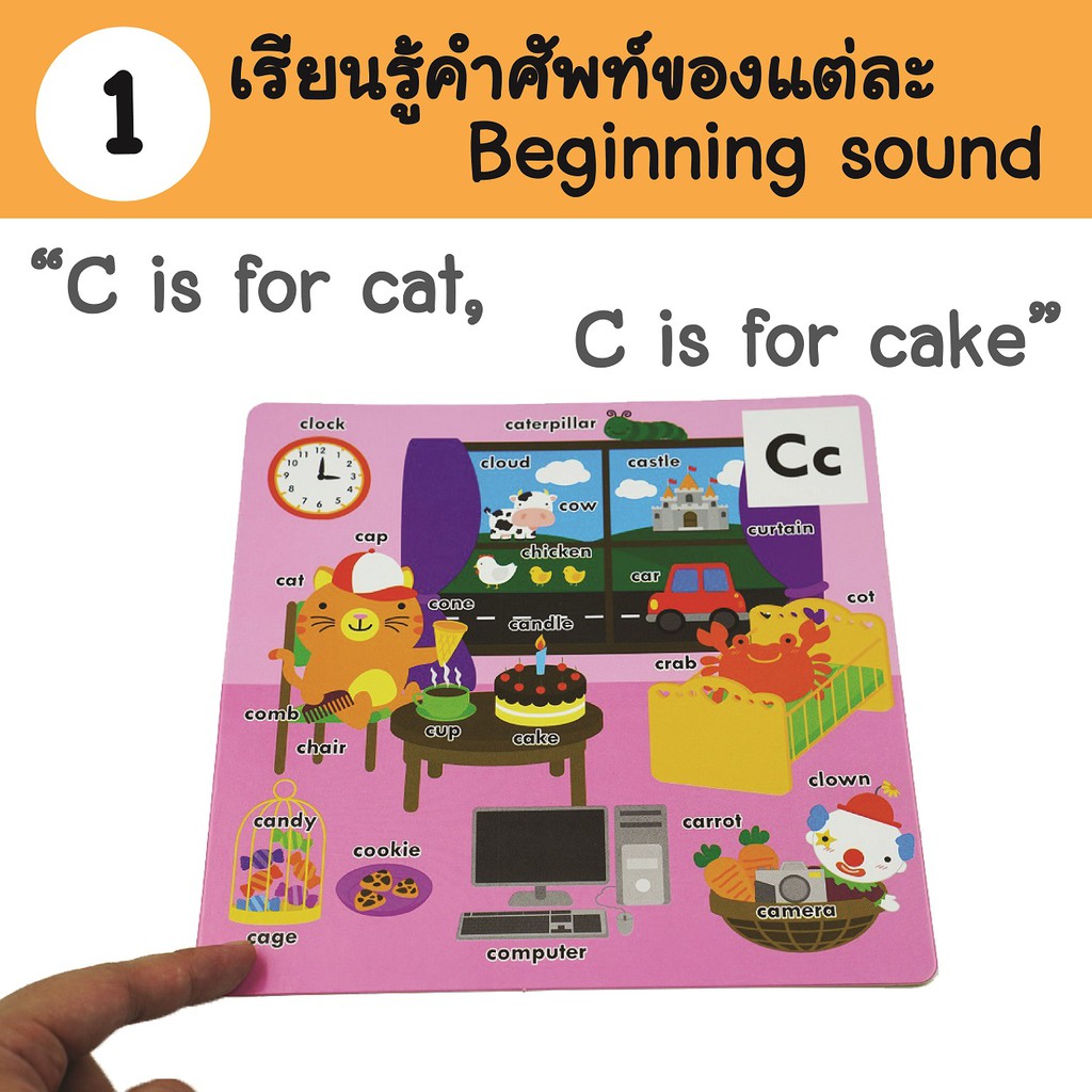 ขายดี-เกมเรียนรู้-phonics-sound-สำหรับวัยจิ๋ว-สอนศัพท์ที่ขึ้นต้นของแต่ละตัวอักษร-พร้อมเล่นเกมสนุกๆ-ยอดขายกว่า-3-พันชุด