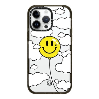 [Pre-order] CASETiFY Smiley Balloon By Nathan Bennett 14 Pro Max  Impact Case  Color: Clear - Black