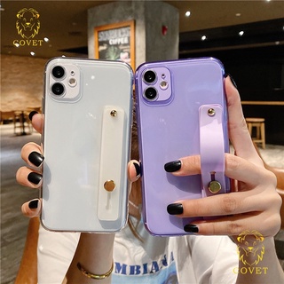 ภาพขนาดย่อของสินค้าCOVET 2 in 1 ทกพร้อมขาตั้ง โปร่งใส เคสโทรศัพท์มือถือกันกระแทกและกันกระแ เคสป้องกัน เข้ากันได้สำหรับ เคสไอโฟน11 12 13 Pro Max X XS MAX XR 7 8 Plus SE 2020