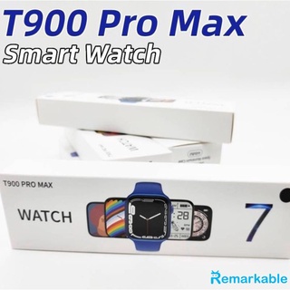 สินค้า T900 pro max สมาร์ทวอทช์ ติดตามการออกกําลังกาย ว่ายน้ํา กันน้ํา ตรวจสอบสุขภาพ สําหรับอัตราการเต้นของหัวใจ ออกซิเจนในเลือด&amp;นาฬิกาข้อมือสมาร์ทวอทช์ หน้าจอสัมผัส ขนาด 1.7 นิ้ว สําหรับ Android