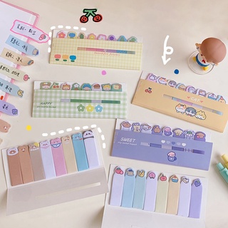 ภาพหน้าปกสินค้าCartoon Label Sticker Cute Sticky Note Post-it Note Student Stationery ที่เกี่ยวข้อง