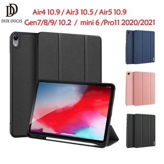 Domo.Smart Case เคส สำหรับ iPad 10 2022/Gen 7/8/9 10.2/Air3/Air4 5 10.9/mini 6/Pro11 2021/2020 เคสสำหรับไอแพดใส่ปากกาได้