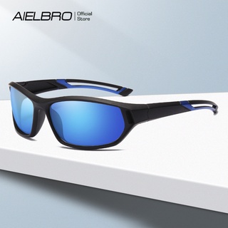 Aielbro แว่นตากันแดด UV400 กันลม ฟิล์มสี สําหรับขี่จักรยาน เล่นกีฬากลางแจ้ง ทุกเพศ