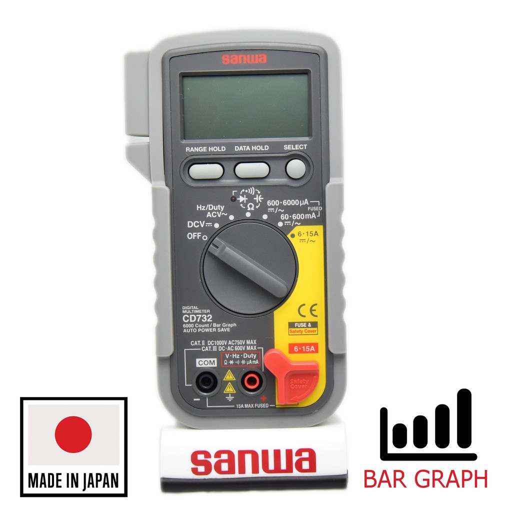 sanwa-ดิจิตอล-มัลติมิเตอร์-บาร์กราฟ-รุ่น-cd732-made-in-japan