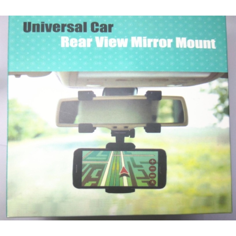 a27-ขาตัั้งกระจก-ขายึดโทรศัพท์มือถือ-กับกระจกมองหลัง-universal-car-rear-view-mirror-mount-ที่ตั้งมือถือในรถ