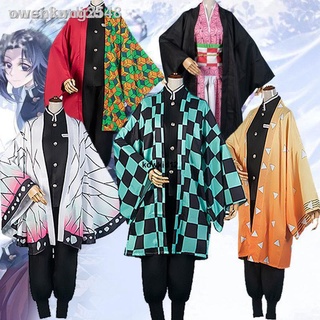 ❤️👻♢☜ถูกและดี ชุดคอสเพลย์ Anime เสื้อดาบพิฆาตอสูร ชุดชิโนบุDemon Slayer Cos Service Nidouzi Butterfly Ninja Yiyong เส