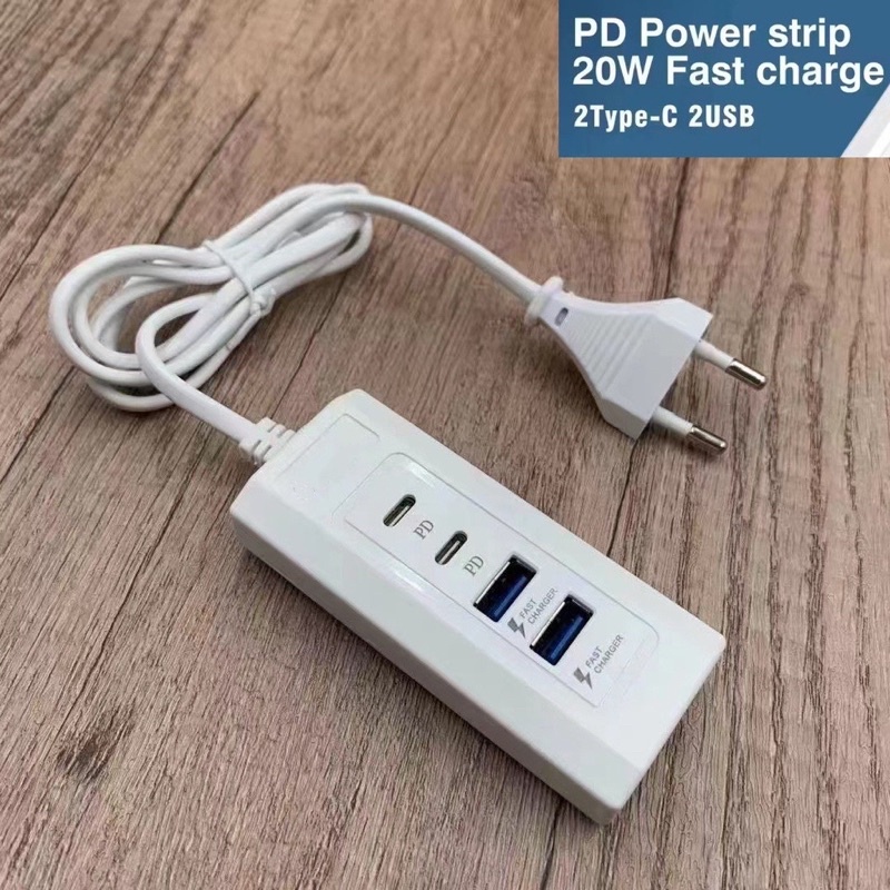 4-plugs-power-socket-adapter-ปลั๊กแปลงไฟ-4-ปลั๊ก-20w-2-typec-2-usb-charging-smart-plug-power-strip