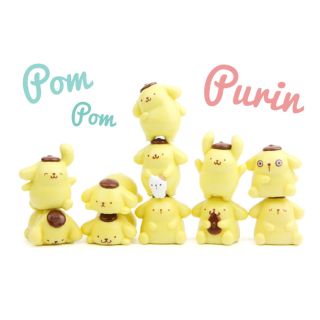11pcs/lot  Sanrio model Pom Pom Purin Action Figures