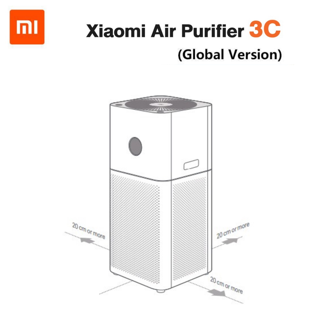 xiaomi-mi-air-purifier-3c-2s-2h-gb-v-เครื่องฟอกอากาศ-สำหรับห้องขนาด-22-38-ตร-ม