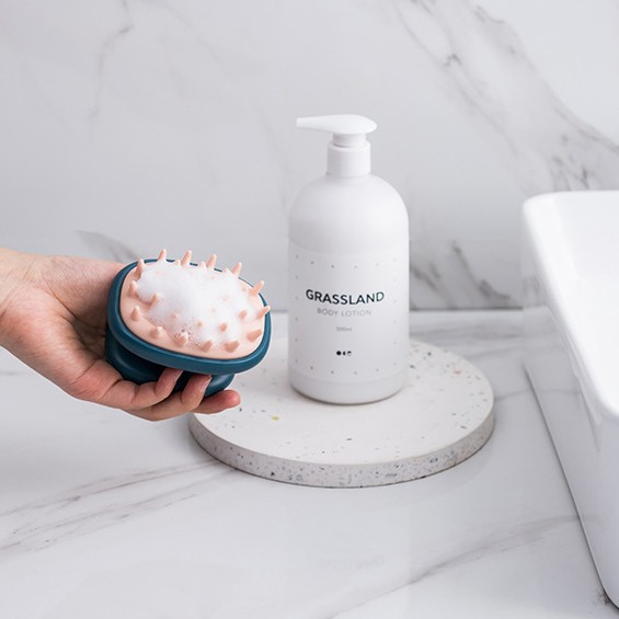 หวีนวดสระผมซิลิโคนมือถือ-หวีนวดศรีษะ-silicone-massage-comb-shampoo-comb-handheld