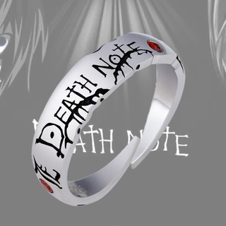 แหวนโลหะ รูปการ์ตูนอนิเมะ Death Note Yagami Light L Lawliet Ryuuku สไตล์พังก์ แฟชั่น