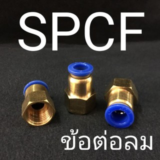 SPCF ข้อต่อลมตรง เกลียวใน ฟิตติ้งลม Fitting