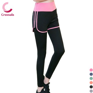 ภาพหน้าปกสินค้า[Crassula]กางเกงออกกำลังกายเลกกิ้ง2ชั้นขายาว Sport legging เอวสูง ดีไซน์สวย สวมใส่สบาย ยืดหยุ่นสูง ที่เกี่ยวข้อง