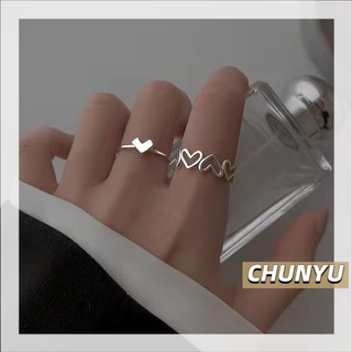 CHUNYU 925 แหวนเงินสเตอร์ลิงเครื่องประดับแฟชั่นสําหรับสตร 193