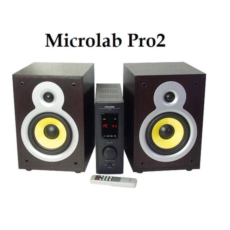 Microlab Pro2 Speaker 2.0 Ch ลำโพงคอมพิวเตอร์ | Shopee Thailand