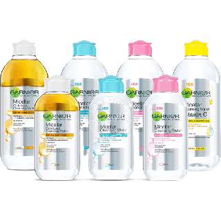 ล้างเครื่องสำอาง การ์นิเย่ ไมเซล่า คลีนซิ่ง วอเตอร์ 5 สูตร Garnier Micellar Cleansing Water 125/400 ml.