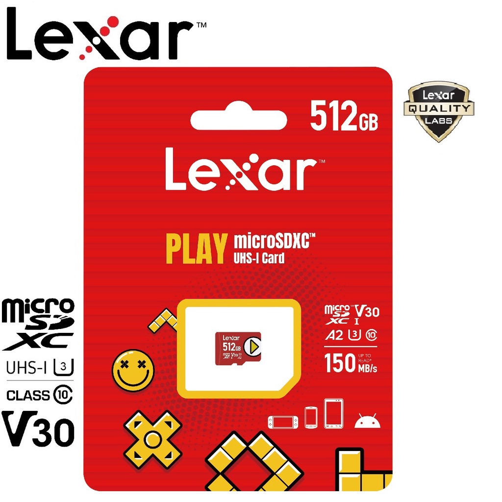 ภาพหน้าปกสินค้าLexar Play 512GB Micro SDXC 1000x (150MB/s) จากร้าน legendthailand บน Shopee