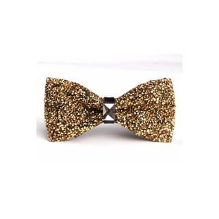 หูกระต่าย สีทอง Gold Bowtie with jewellry handcraft (สีทอง)