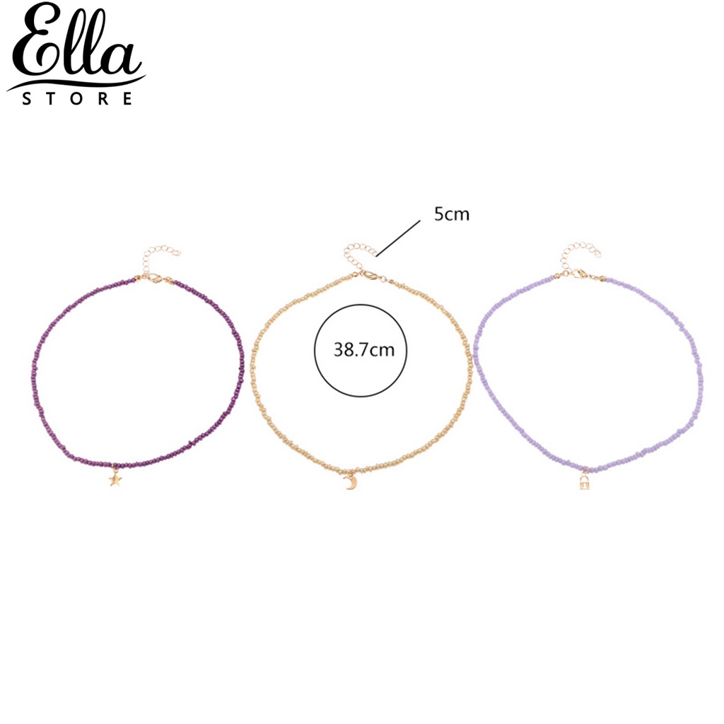 ellastore123-jewelry-beads-choker-boho-style-beads-choker-multi-use-for-daily-wear