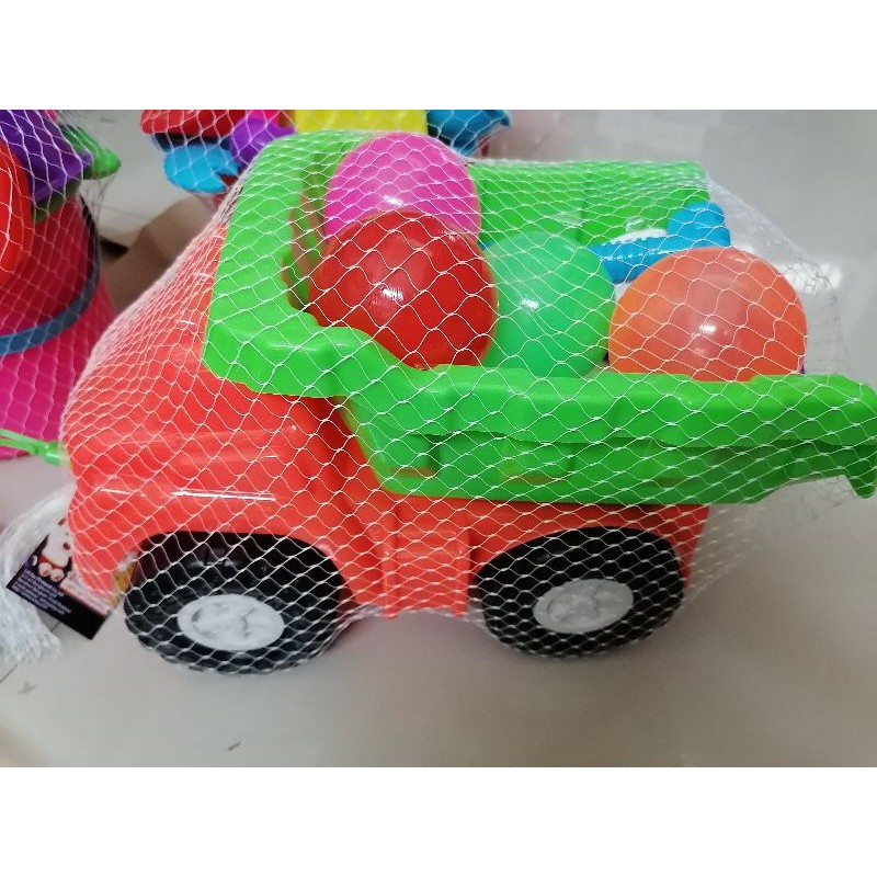 ของเล่นรถบรรทุกเล่นทราย-แถมลูกบอลคละสี