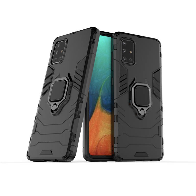 เคส-samsung-galaxy-a71-ฮาร์ดเคสกันกระแทกเคสโทรศัพท์-hybrid-armor-shockproof-ring-case-samsung-a71-a715f-cover