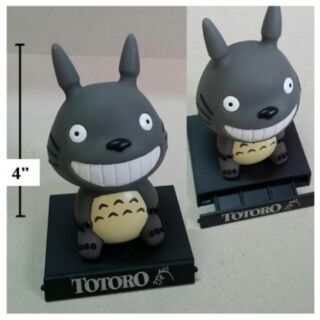 ตุ๊กตาหัวโยก ด้านในเป็นสปริง ไว้ติดหน้ารถ หรือ ตกแต่ง วางโทรศัพท์ได้คะ ลาย โตโตโร่ (Totoro) ขนาดสูง 4 นิ้ว