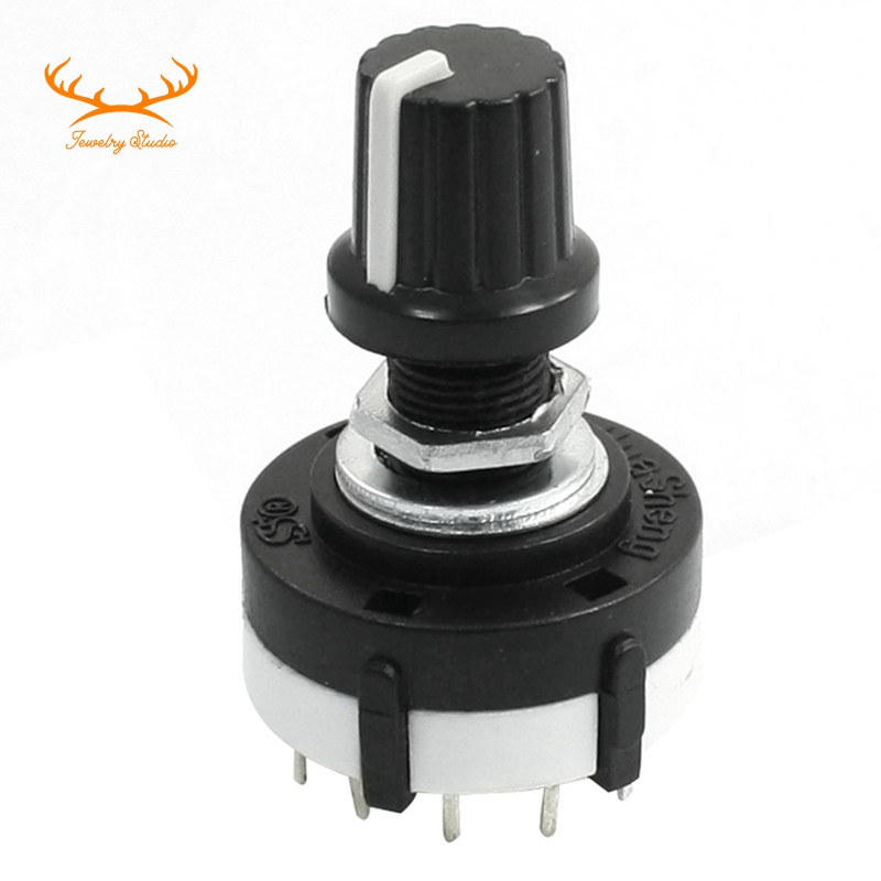 6X 3P4T 3 Pole 4 Position Single Wafer Band Selector Rotary Switch W Knob I4259731751
