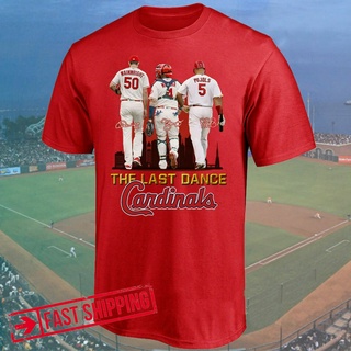 เสื้อยืดโอเวอร์ไซส์เสื้อยืดคอกลม พิมพ์ลายอนิเมะ The Last Dance Cardinals Molina Wainwright The Final Ride เหมาะกับของขวั