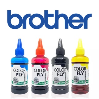 หมึกเติม Brother ชุด4สี ขนาด 100 ml COLOR FLY Refill เติม Brother ได้ทุกรุ่น