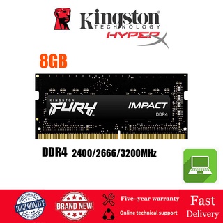 【พร้อมส่ง】แรมหน่วยความจําโน้ตบุ๊ก 8gb Kingston DDR4 SODIMM 2400 2666 3200MHz 260Pin 1.2V RAM PC4-19200 12800 21300 25600 สําหรับแล็ปท็อป