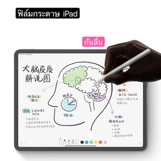 สินค้า New!!  ฟิล์มสำหรับไอแพด mini5,Pro 9.7,10.2 Pro 10.5  Air1,Air2,Air3 ฟิล์มใส เขียนลื่น