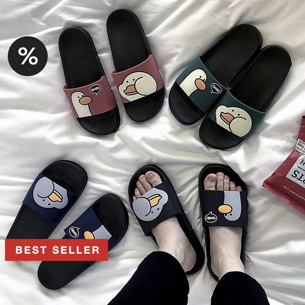 ภาพหน้าปกสินค้า%Selected สวมเป็ดน้อย HONKI รองเท้าแตะเกาหลี แบบสวม รุ่นเป็ด น่ารักมาก ใส่สบาย กันน้ำ รองเท้าแตะผู้หญิง จากร้าน percent.selected บน Shopee