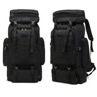 ภาพขนาดย่อของภาพหน้าปกสินค้า️(พร้อมส่งในไทย)กระเป๋า backpackสำหรับเดินทาง ขนาด 80 ลิตร จากร้าน serbet บน Shopee