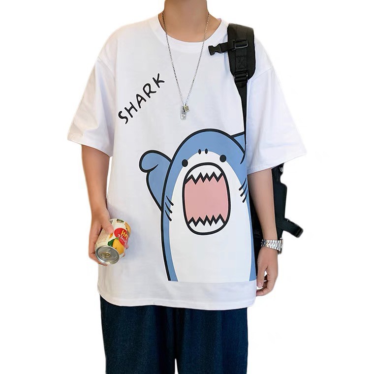 ภาพสินค้าเสื้อยืดชาย oversize คอกลม แขนสั้น ( ลดเพิ่ม 25%) จากร้าน xiaohuama บน Shopee ภาพที่ 5