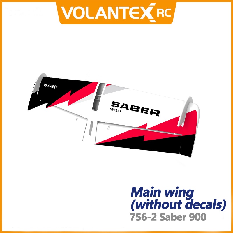 volantexrc-rc-plane-saber-900-756-2-spare-parts-fuselage-main-wing-tail-canopy-push-rod-full-set
