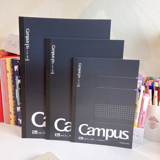 ภาพหน้าปกสินค้าสมุด Campus Notebook Grid ปกสีดำ  (ลิขสิทธิ์แท้ จากญี่ปุ่น) มีให้เลือก 3 ขนาด (A5/B5/A4) ซึ่งคุณอาจชอบราคาและรีวิวของสินค้านี้