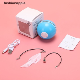 [fashionapple] ของเล่นแมวไฟฟ้า ลูกบอลกลิ้งอัตโนมัติ แบบโต้ตอบ สําหรับฝึกแมว มีสินค้า ใหม่