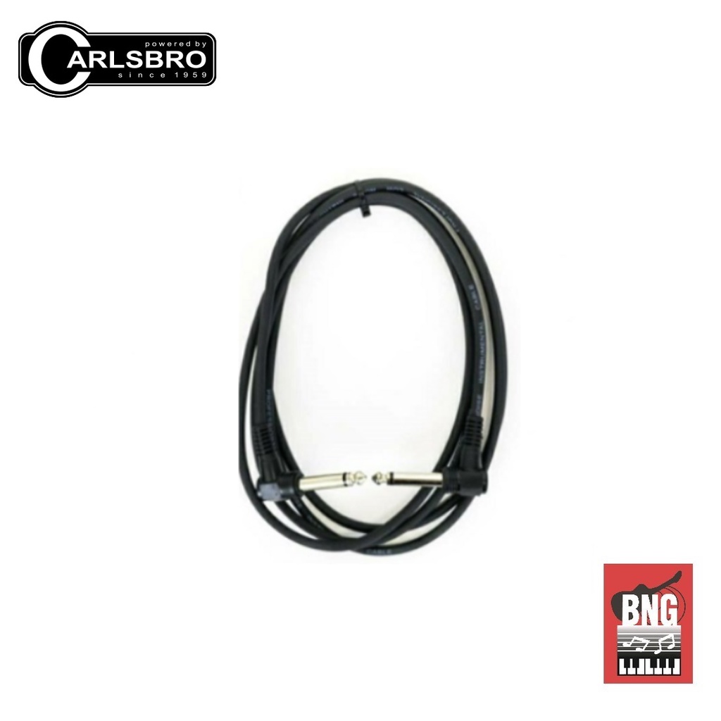 carlsbro-สายแจ็คโมโน-สายแจ็คยาว-2-เมตร-หัวงอ-2-ด้าน-รุ่น-bc334-2m-mono-instrument-cable