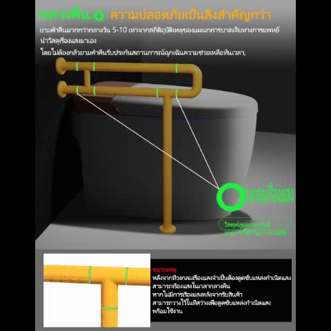 ราวจับห้องน้ำ-ราวจับกันลื่น-ราวสแตนเลส-304-ราวจับคนแก่-ราวอเนกประสงค์-ราวจับบันได-ราวจับในห้องน้ํา-ผู้สูงอายุ