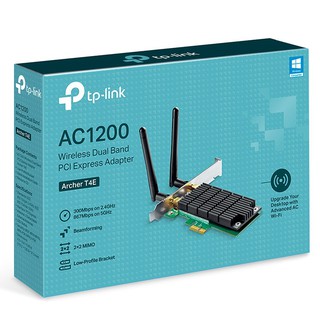 ภาพขนาดย่อของภาพหน้าปกสินค้าTP-LINK (Archer T4E) AC1200 Wireless Dual Band PCI Express Adapter LT จากร้าน hardware_corner บน Shopee ภาพที่ 1