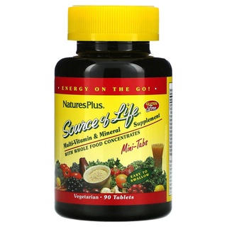 Nature s plus Source Of Life Multi Vitamin & Mineral Supplement with Whole Food Concentrates วิตามินรวม แร่ NaturesPlus