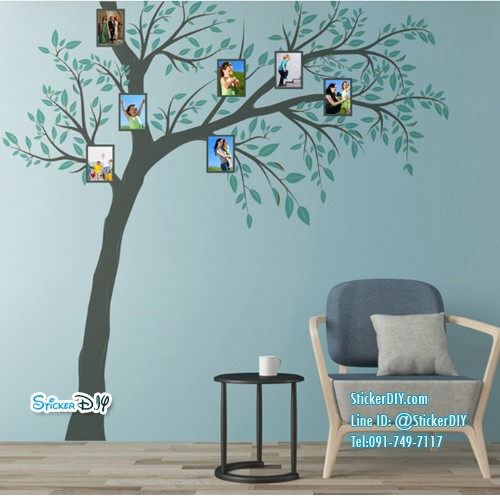 bigsize-transparent-wall-sticker-สติ๊กเกอร์ติดผนัง-ต้นไม้กรอบรูป-jm7337-กว้าง260xสูง270cm