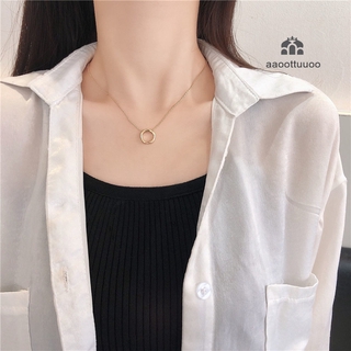Creative Chain Necklace Womens Charming Gold Geometric Pendant Female Party Jewelry Fashion Accessories