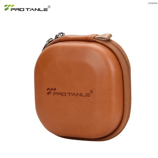 สินค้า Pro Tanle เคสกระเป๋าหนัง Pu แข็ง กันฝุ่น เก็บฟิลเตอร์ได้ถึง 82 มม. สําหรับฟิลเตอร์ Uv Cpl Nd 5 ชิ้น
