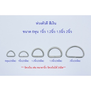 ภาพหน้าปกสินค้าห่วงตัวดี สีเงิน 6หุน 1นิ้ว 1.2นิ้ว 1.5นิ้ว 2นิ้ว ซึ่งคุณอาจชอบราคาและรีวิวของสินค้านี้