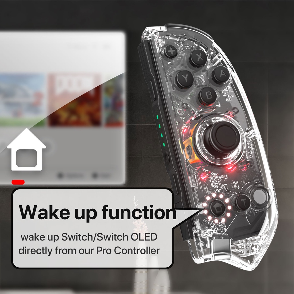 คำอธิบายเพิ่มเติมเกี่ยวกับ IINE คอนโทรลเลอร์ แบบใส สำหรับ Nintendo Switch