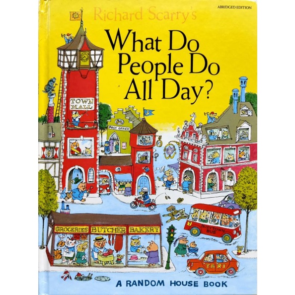 หนังสือเด็กมือสอง-what-do-people-do-all-day-by-scarry-richard