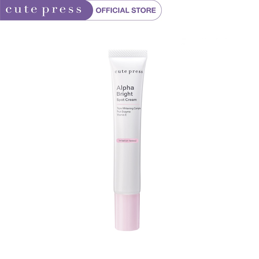 cute-press-alpha-bright-spot-cream-15-g-ครีมลดฝ้า-กระ-จุดด่างดำ-สำหรับใช้แต้มเฉพาะจุด