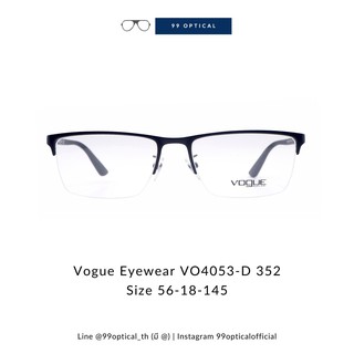 กรอบแว่น Vogue Eyewear รุ่น VO4053-D 352 ครึ่งกรอบ Half-Frame
