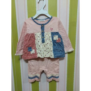 บอดี้สูทเด็กมือสอง สไตล์ญี่ปุ่น บอดี้เดรส size 80